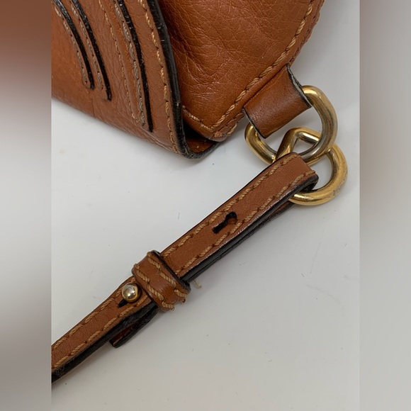 Chloe Marcie Shoulder Bag Crossbody Bag Calf Leather Tan Brown Pouchette Spain - Picture 11 of 16